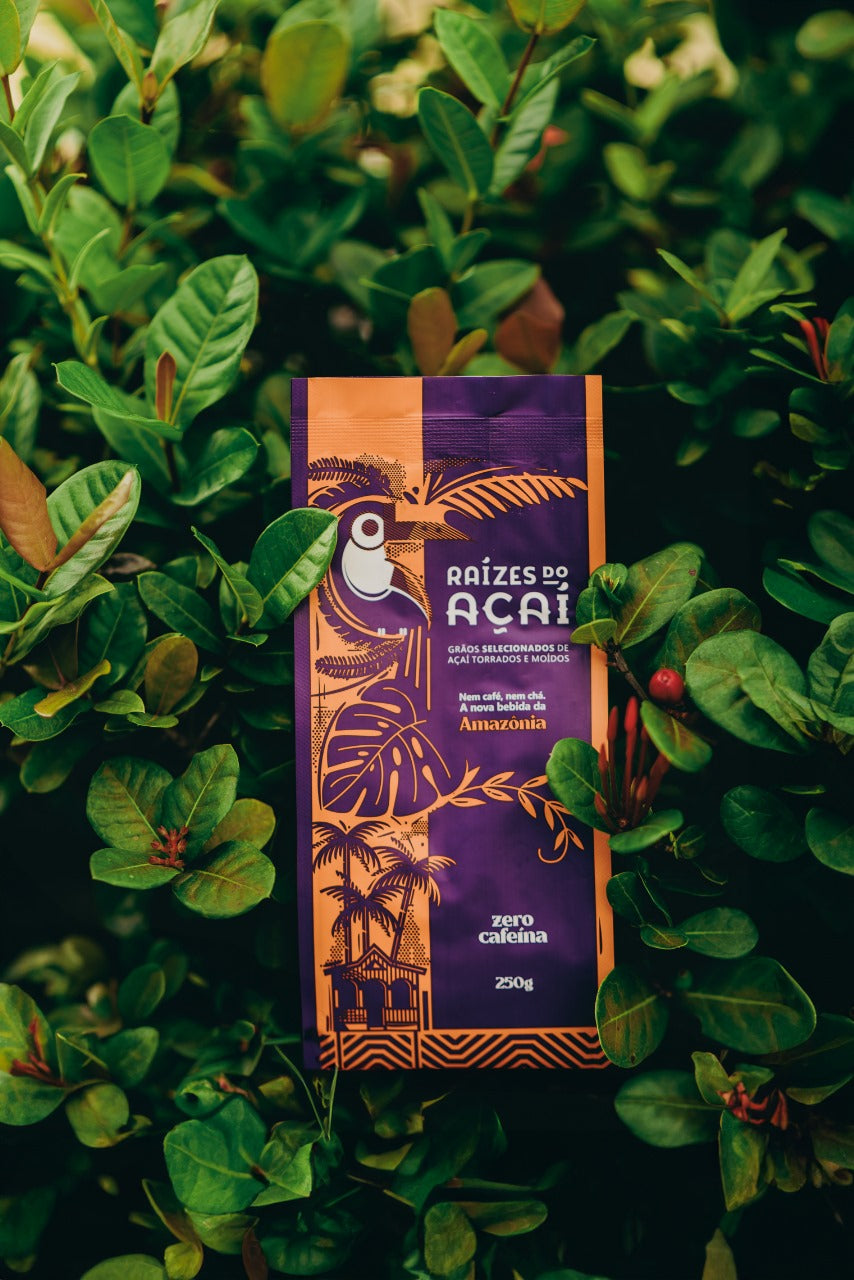 Semente de açaí torrada e moída